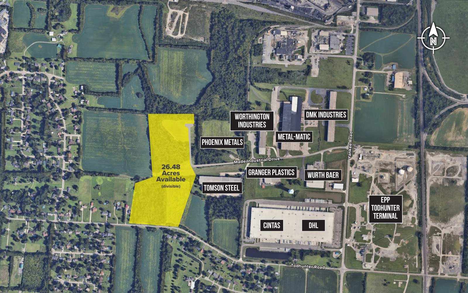 Stolz Industrial Park area map